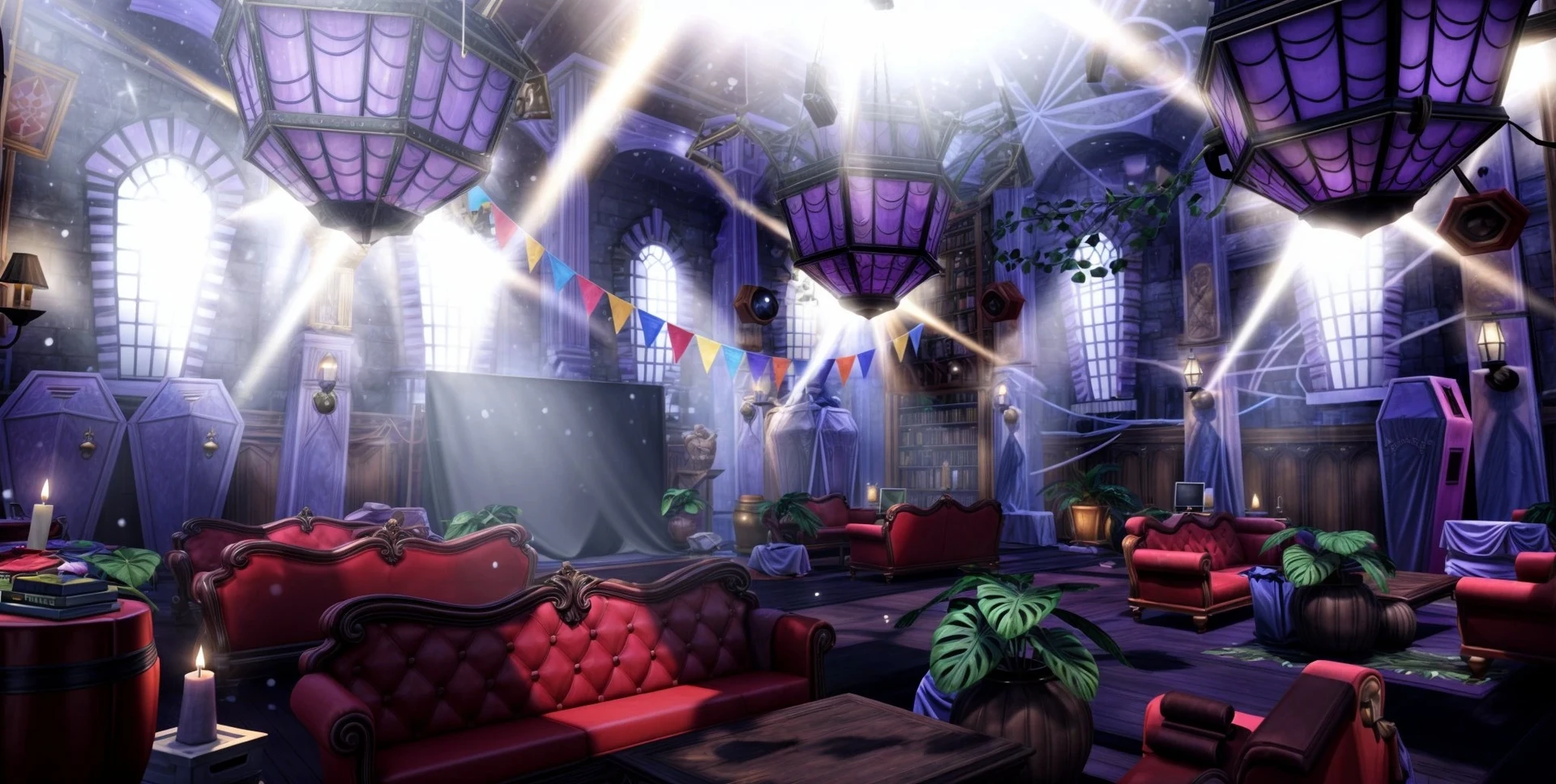 A richly detailed Roblox academy interior built by the Craftline team